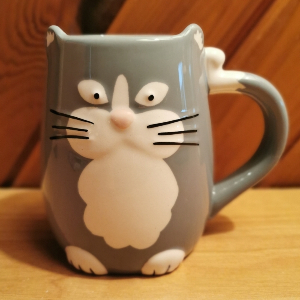 3D Cat Coffee Mug